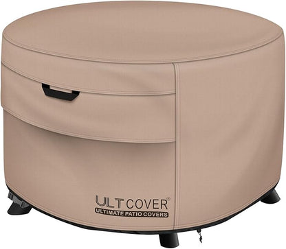 ULTCOVER Patio Fire Pit Table Cover Round 36 inch Outdoor Waterproof Fire Bowl Cover