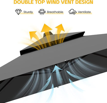 10x10 FT Patio Cantilever Umbrella - Image 7
