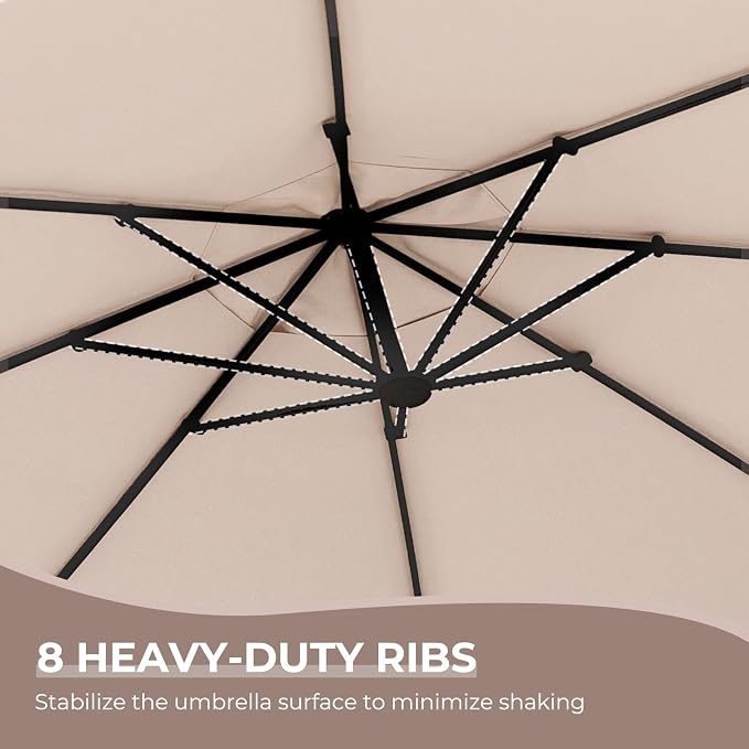 Grand patio 11FT Cantilever Round Umbrella - Image 8