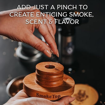 SmokeTop 8 Pack of Wood Chips - Cocktail Smoker Chips for Old Fashioned Cocktails, Whiskey, & Bourbon - Made in The USA - by Middleton Mixology
