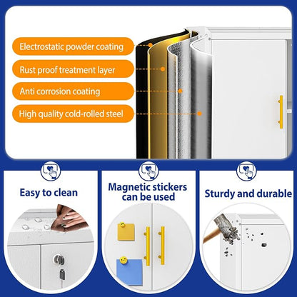 GAIOUS 35.6'' Tall Metal Garage Storage Cabinet - Image 6