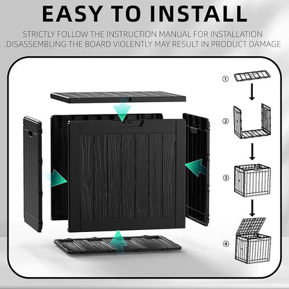 ROJIK 31 Gallon Outdoor Storage Box, Deck Box - Image 6