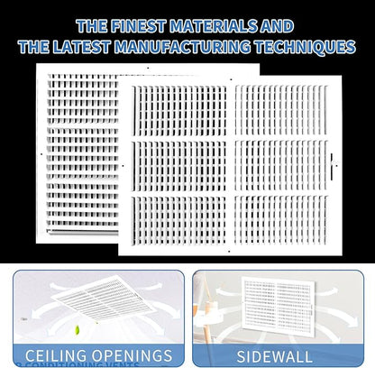 20x18 Vent Register [Duct Opening], Vent Covers for Home Ceiling, Two-Way Ventilation Register, Adjustable Solid Steel Wall Register Vent Cover (20"W x18"H [Duct Opening])