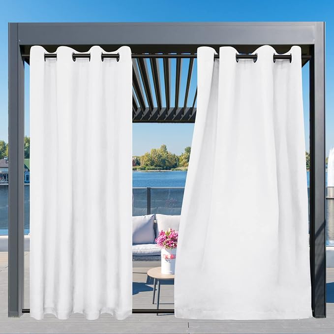 Easy-Going Outdoor Curtains for Patio 1 Panel, 54x72 inch, Weatherproof Privacy - Image 3
