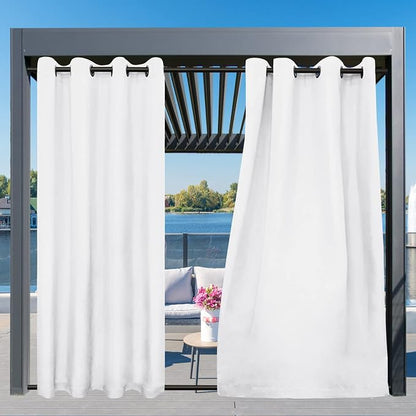 Easy-Going Outdoor Curtains for Patio 1 Panel, 54x108 inch, Weatherproof - Image 3