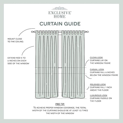Exclusive Home Cabana Solid Indoor/Outdoor Light Filtering Hook-and-Loop Tab - Image 9