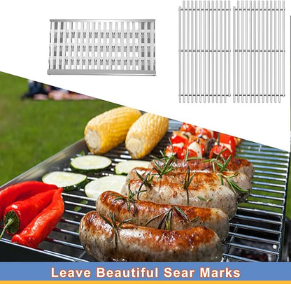 Stainless Steel DCS Radiant Tray with Ceramic Rod and Cooking Grid Grates Replacement Parts for DCS BFG-30G, BFGC-30G-L, BFGC-30G-N, BGA48-BQARL, BGA48-BQARN, 2 Pack Grill Heat Plates and Grill Grates