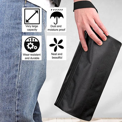 5 Pack Canvas Tool Pouch of Two Sizes, Tool Pouches with Zipper, Multipurpose Zipper Bags Tools is Suitable for Storing Scattered Tools, Cosmetics, and Various Items (5 Colors)