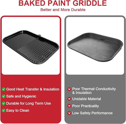 Griddle Plate for Ninja Woodfire Pro XL Connect OG800 OG900 Series, Flat Top 2-in-1 Grill Plate for Ninja Woodfire XSKGRDPLT OG951 OG850 OG952 Grill Accessories