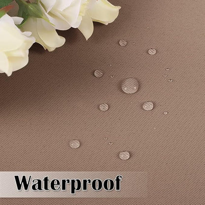 Outdoor Curtains Waterproof W52 x L108 Inch Mocha, 1 Panel | Thick Fabric Light - Image 5