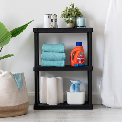 IRIS USA Plastic Storage Shelves |Made in USA| 33"H x 24"W x 12"D - Image 8