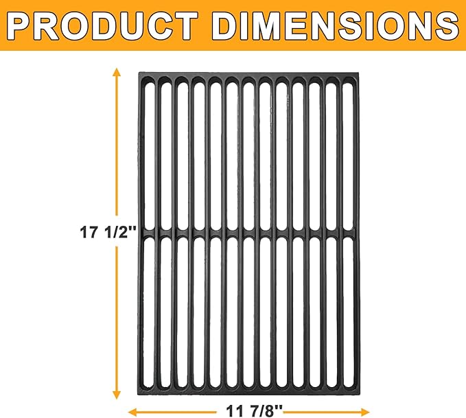 Spirit 300 Grill Grates for Weber Spirit 300 SER E310 E/S 320 S310, E/S 330 II E/S 310 Grill Parts, for Weber 7638 7525 7526 Parts Genesis Silver/Gold/Platinum B/C, Genesis 1000-3500 Cast Iron Grates