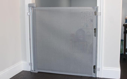 Retract-A-Gate 52" Gray: The Original and only Made in USA Retractable Baby, Dog, & Cat Gate