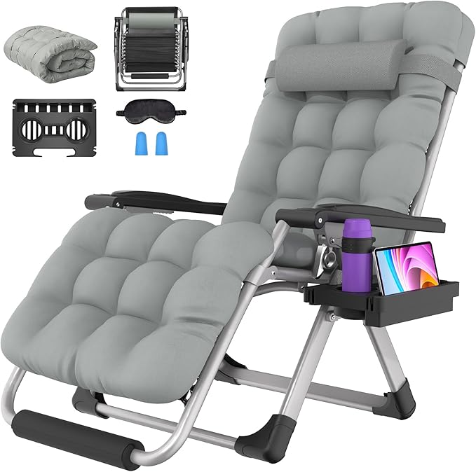 Suteck Oversized Zero Gravity Chair, 500LBS 29In XL Outdoor Recliner Chairs | by Suteck