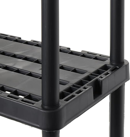 Gracious Living 4 Pack Light Duty Storage Shelves, Knect-A-Shelf 4-Shelf - Image 9