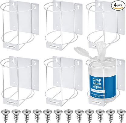 Tandefio 4 Pcs Wipes Holders Wall Brackets, Cleaning Wipes and Diapers Container Organizer Dispenser for Hospital, Kitchen, Bathroom, Offices, Home and Public Restrooms