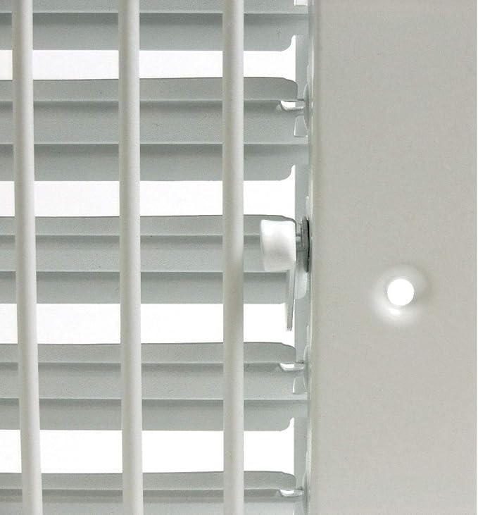 HVAC Premium 12" X 10" Adjustable AIR Supply Diffuser - HVAC Vent Cover Sidewall or Ceiling - Grille Register - High Airflow - White [Outer Dimensions: 13.75" w X 11.75" h]