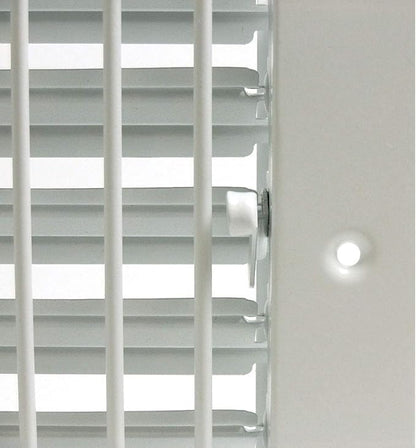 HVAC Premium 12" X 10" Adjustable AIR Supply Diffuser - HVAC Vent Cover Sidewall or Ceiling - Grille Register - High Airflow - White [Outer Dimensions: 13.75" w X 11.75" h]
