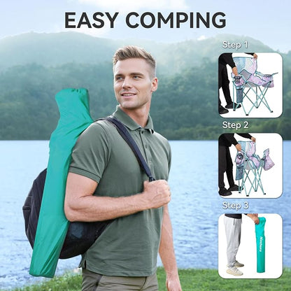 Nazhura 2 Pack Outdoor Camping Chairs Folding/Foldable/Portable - Image 6