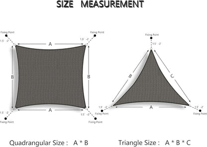 Tronssien Rectangle 12'x12' Sun Shade Sail, 95% UV Blockage Canopy Awning - Image 7