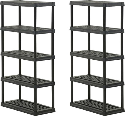 CENTREX 5-Tier Heavy Duty Plastic Storage Shelves by Unknown