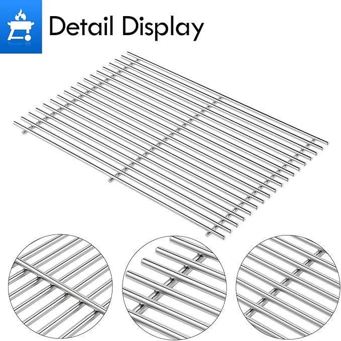 Genesis II E-310 Grates Flavorizer Bars Heat Deflectors Replacement Parts for Weber Genesis II Parts II E310 II E-315 II SE-310 II S310 II E-330 Genesis 2 Stainless Steel Grill Grates