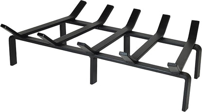 SteelFreak Heavy Duty Steel Fireplace Grate - Made in The USA (24 Inch)