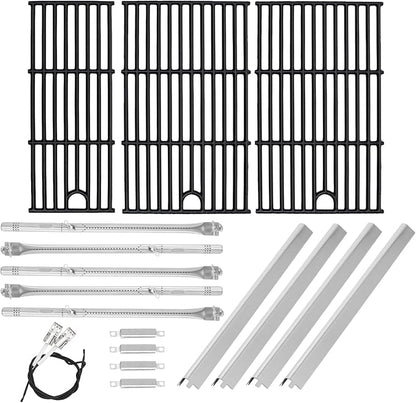 BQMAX 17 Inch Grill Grate Kit for Charbroil Performance 5 Burner Grill 463449021 463451022 463448021 463450022 463455021 G426-0005-W1, Cooking Grate for Charbroil Grill Replacement Parts 5 Burner
