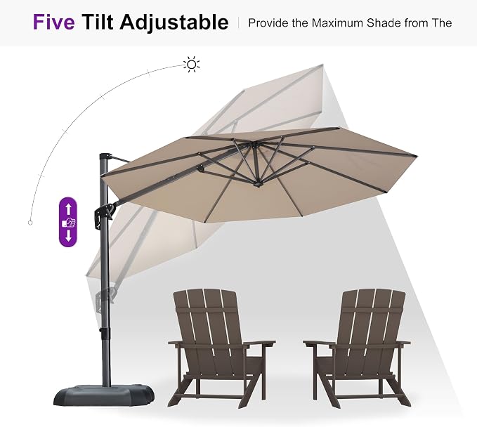 PURPLE LEAF Cantilever Umbrella - Image 8