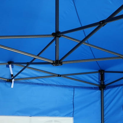 COBIZI 10x10 Pop Up Canopy Tent 10x10 Canopy with 4 Sidewalls Waterproof Heavy Duty Commercial Canopy Tent for Parties Outdoor Garden Gazebo, Carry Bag with Wheel(10x10ft, Black)
