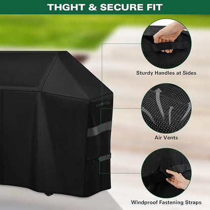Heavy Duty 600D Grill Cover Fit for 61527 Napoleon 425 Series Grill and Fits 61427 Napoleon 525 Series Rogue Grill Accessories