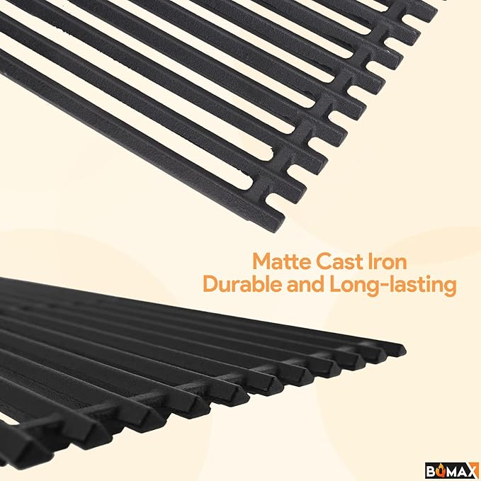 BQMAX Grill Grate for Charbroil Tru-Infrared 463632320 463642316 466642416 463644220 463632520, 17 x 8 3/4 inch Cooking Grate for Charbroil 2-Burner Grill G362-0008-W1, G369-0030-W2 Replacement Parts