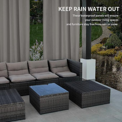 Easy-Going 100% Waterproof Outdoor Curtains 54x108 inch, Gazebo and Pergola 2 - Image 4
