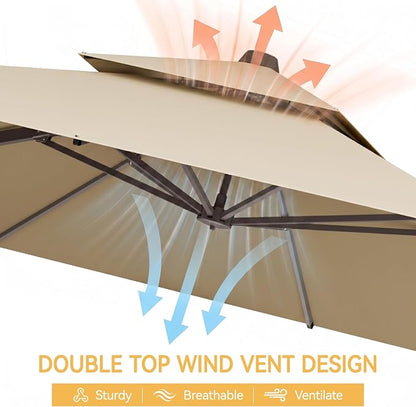 10x13 FT Patio Cantilever Umbrella - Image 7