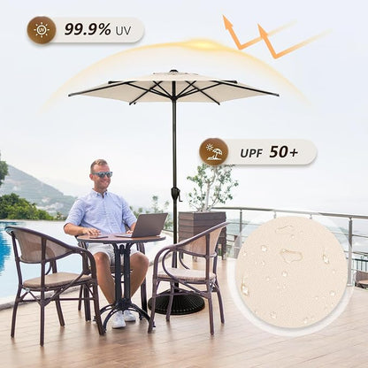 Abba Patio 7.5FT Lyon Outdoor Patio Umbrella Outdoor Table Umbrella - Image 3