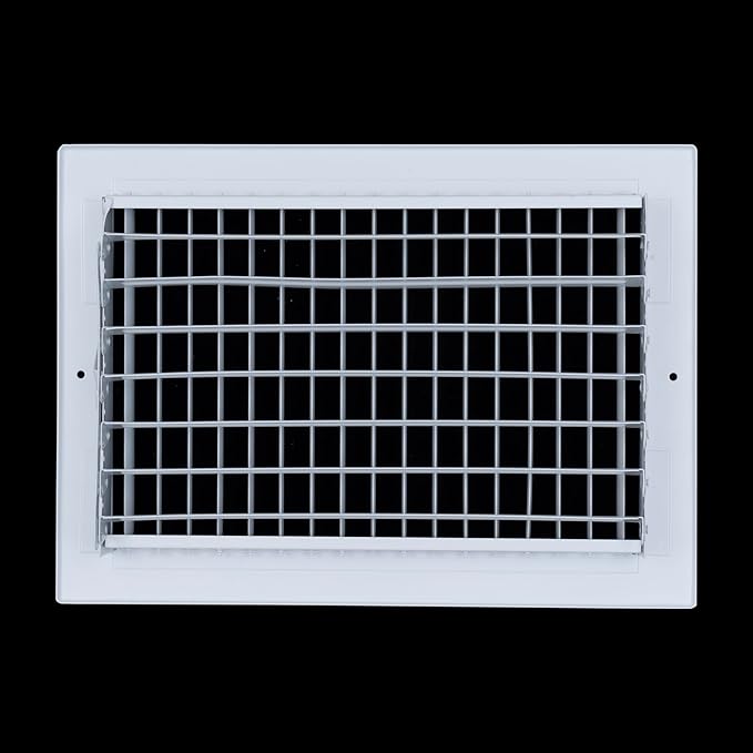 [3 Pack] Fits 12x8 Duct Opening Steel Adjustable Air Supply Grille by Handua | Register Vent Cover Grill for Sidewall and Ceiling | White | Out. Dim.: 13.75" X 9.75"
