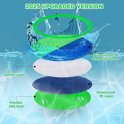 Ayeboovi Toss and Catch Ball Set Outdoor Yard Beach Pool Toys Games for Kids Family Sports 8 Paddles 4 Balls for Toddlers Boys Girls Ages 3-12 Boys Girls Birthday