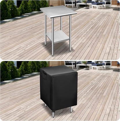 Outdoor Prep Table Cover,56 inch Waterproof Patio Serve Prep Storage Cart Cover,Outdoor Rectangle Furniture Cover - 56 X 26 X 36 Inch