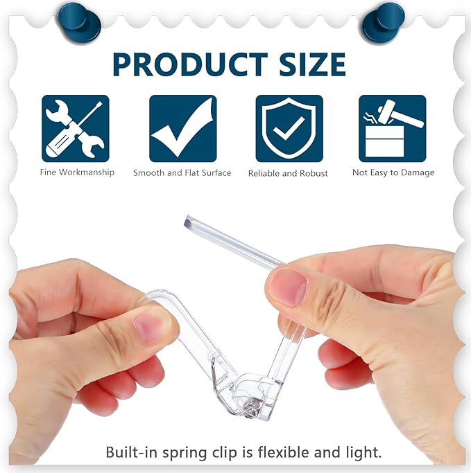 Jetec 36 Pieces Clear Tablecloth Clips Plastic Loaded Table Cover Holder Clamps Table Linen Clips for Christmas Birthday Camping Picnic Wedding Restaurant Outdoor Hosting Essentials