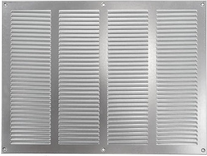 Repa Market Air Vent Cover 16x12 Inch (Outer Dimensions) Galvanized Steel Louvered Grill Cover with Mesh Screen/Wall or Ceiling Vent/HVAC Register for Indoor and Outdoor Ventilation