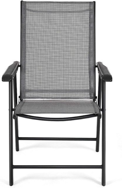 GIANTEX Set of 2 Patio Folding Chairs, Outdoor Chairs - Image 7
