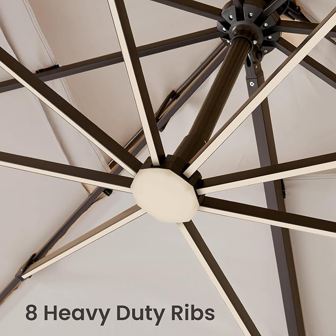 9x12 FT Outdoor Cantilever Patio Umbrella - Image 3