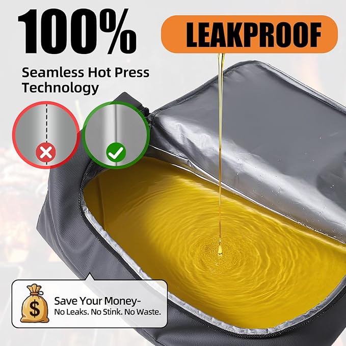 BBQ Blanket for Resting Meat, Leak-Proof Insulated Meat Resting Bag, 270° Top Opening for Large Briskets, Turkey, Washable Smoker Accessories Gifts for Men or BBQ Lovers - 21in