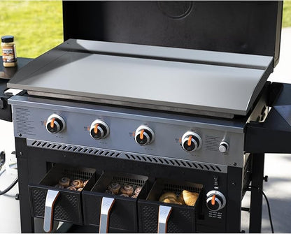 Stanbroil 36 Inch Flat Top Griddle, Stainless Steel Griddle Replacement Top for Blackstone 36" 4 Burner Gas Grill Cooking Station, Griddle Top Replacement with Rear Grease System