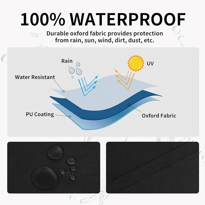 Easy-Going 100% Waterproof Outdoor Curtains 54x108 inch, Gazebo and Pergola 2 - Image 2
