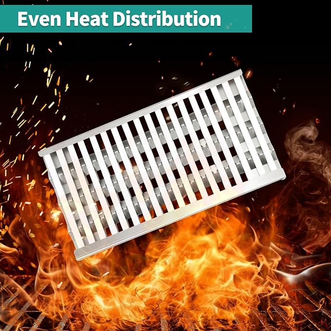 18 5/8" Stainless Steel Grill Heat Plates Shield Flame Tamer Ceramic Rods Radiant Tray for DCS Grill Parts Replacement for 27DBR, 27DBQR, 36EBQAR, 48DBQ, BGA27-BQ, BGB36-BQARL, BGA48-BQARL