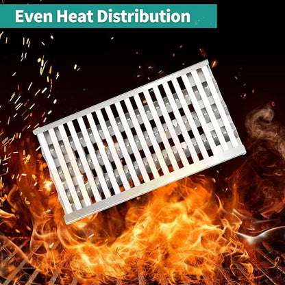 Ceramic Rod Radiant Tray Stainless Steel Grill Heat Plates Grill Burners Briquette Tray for DCS Grill Parts Replacement for DCS36 BGB36-BQARL, DCS48 BGB48-BQARN, 27DBQR, DCS27FS-BQR