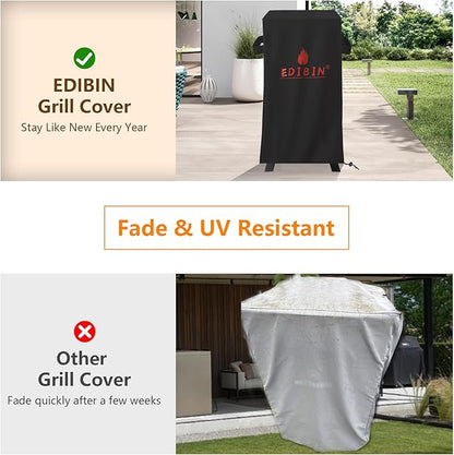Smoker Cover for Pit Boss Grills PBV3G1 Vertical Smoker, 600D Waterproof Grill BBQ Cover for Pit Boss 3 Series Propane Gas Smoker PBV3G1-23" D x 22" W x 47" H