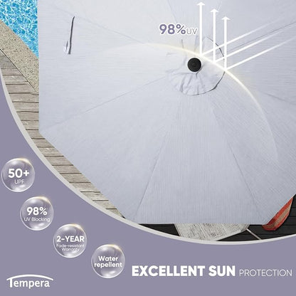 Tempera Patio Market Outdoor Table Umbrella - Image 4