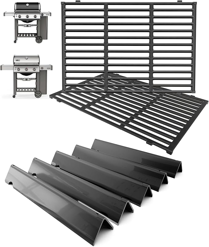 Genesis II 300 Grill Parts Kit for Weber Genesis II/LX GS4 300 Series Grills Genesis 2 E-325 E-310 E-330 E-315 S-310 S/E-335 SE-335 SE-310 Replacement Parts, 66095 Grill Grates 66032 Flavorizer Bars